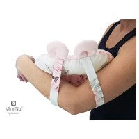 Perna bebelusi Ursulet Multifunctionala Minky Baby Shower Pink - 1