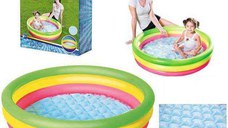 Piscina gonflabila cu 3 inele Bestway 102x25cm