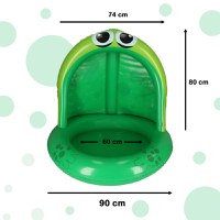 Piscina gonflabila cu umbrar 101 cm Broscuta Verde - 4