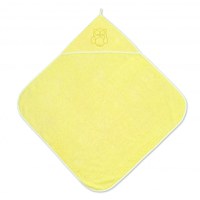 Prosop bebe cu gluga 80x80 cm Yellow - 1