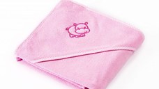 Prosop cu gluga Sensillo Hippo 80x80 cm Pink