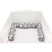 Protectie laterale Fillikid pentru pat lemn 190 cm Star grey - 3