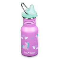 Recipient din otel inoxidabil 355 ml cu capac cu cioc Klean Kanteen Kid Classic Narrow Unicorns - 1