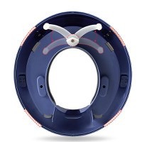 Reductor pentru toaleta cu manere si sezut moale Little Mom Safe Seat Blue - 2