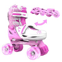 Role 2 in 1 Neon Combo Skates marime 34-37 pink - 7