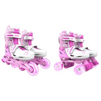 Role 2 in 1 Neon Combo Skates marime 34-37 pink - 2