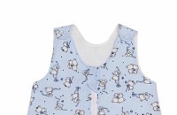 Sac de dormit copii 0.5 tog KidsDecor Loving Bear Blue din bumbac 130 cm - 1