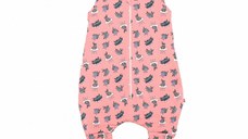 Sac de dormit cu picioruse 1 tog Kidsdecor Bunny Pink 80 cm