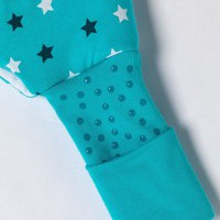 Sac de dormit cu picioruse si talpa antiderapanta Teal Stars 120 cm + manseta 1.0 Tog - 1