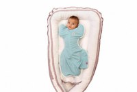 Sac de dormit nou-nascut KidsDecor 1 tog Swaddle First Sleep Calm Star 60 cm - 1