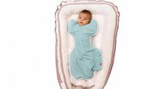 Sac de dormit nou-nascut KidsDecor 1 tog Swaddle First Sleep Calm Star 60 cm