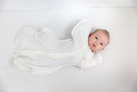 Sac de dormit nou-nascut KidsDecor 1 tog Swaddle First Sleep Star Light 60 cm - 6