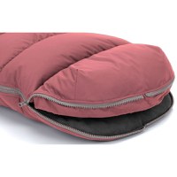 Sac de iarna cu guler blanita detasabil pentru carucior roz pudra 100x50 cm Fillikid - 2