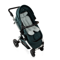 Saltea pentru carucior si scaun de masa BabyJem Flowers grey - 1