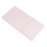 Saltea pliabila cu husa detasabila din bumbac 120x60x6 cm Mirage Pink - 1