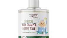 Sampon si gel dus Wooden Spoon fara parfum pentru copii si bebelusi bio 300ml