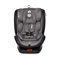 Scaun auto pentru copii cu isofix Ares i-Size si rotativ 360 grade 0 luni-12 ani Grey - 2