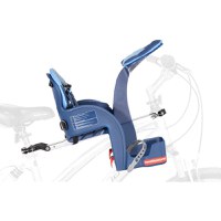 Scaun bicicleta copii SafeFront Deluxe pozitie montare centru 15 kg si casca protectie XS 44-48 Fairy Tale WeeRide denim - 4