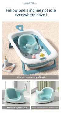 Scaun de baie bebelusi Little Mom Whale Green - 8