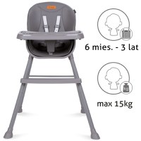 Scaun de masa 4 in 1 Kidwell Eatan Gray - 3