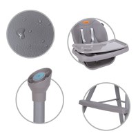 Scaun de masa 4 in 1 Kidwell Eatan Gray - 5