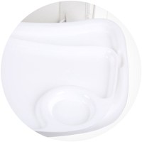 Scaun de masa cu sezut rotativ Chipolino Vision ivory - 7