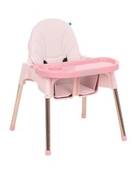 Scaun de masa KikkaBoo Sky-High Pink - 5