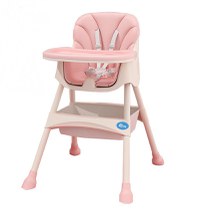 Scaun de masa transformabil 2 in 1 Little Mom Modern Pink - 10