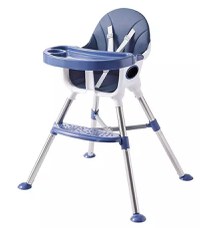 Scaun de masa transformabil Little Mom Elite Blue - 9