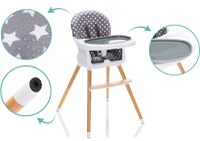 Scaun inalt pentru masa Paul star grey Fillikid - 5