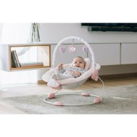 Scaunel balansoar FreeON Rest n Play cu trei jucarii 8 melodii pink - 5