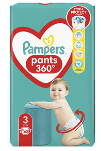 Scutece chilotel Pampers Pants Jumbo Pack marimea 3, 6-11 kg 62 buc - 1