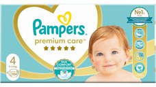 Scutece Pampers Premium Care Mega Box Marimea 4, 9-14 kg, 104 buc