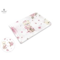 Set 2 bucati scutece tetra din bumbac MimiNu Refolosibile 70x80 cm Pink BallerinaSeal Beige - 1