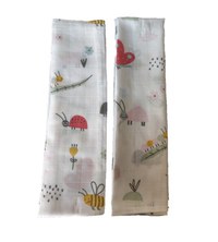 Set 2 museline din bumbac 70x50cm Cute insects Sevi - 1