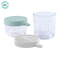 Set 2 recipiente sticla 150250 ml verde - 1