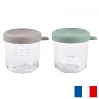 Set 2 recipiente sticla Beaba 250 ml sage green gazelle - 4