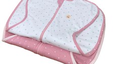 Set 2 saci de dormit nou-nascut Swaddle First Sleep Sweet Star Sweet Light 1.5 tog