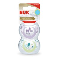 Set 2 suzete Nuk Genius Color Silicon M2 Mov 6-18 luni - 1