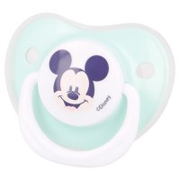 Set 2 suzete ortodontice Disney Mickey din silicon cu capac de protectie 0-6 luni - 1