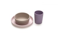 Set 3 recipiente silicon hrana bebe Melii purplepinkgrey - 4