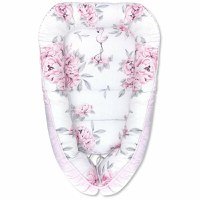 Set 4 in 1 Cosulet bebelus Baby Cocoon 90x50 cm Peonie Pink - 1