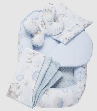 Set 5 in 1 Babynest Nichiduta Minky Blue Deer - 1