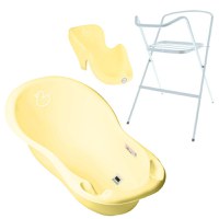 Set Cadita 86 cm cu suport metalic si suport anatomic Duck Galben - 2