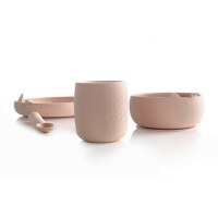 Set complet de masa Jane din silicon cu 4 piese BPA free Pale - 1