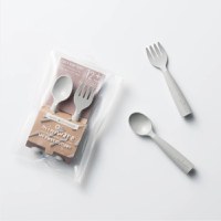 Set de tacamuri bebelusi Miniware My First Cutlery Dove Grey - 1