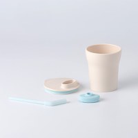 Set diversificare hrana bebelusi Miniware Little Foodie 6 piese Vanilla Aqua - 2