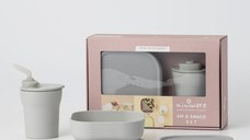 Set diversificare hrana bebelusi Miniware SipSnack 3 piese Grey