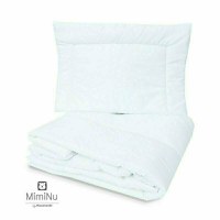 Set lenjerie patut cu 6 piese MimiNu din bumbac cu pilota perna si aparatori laterale 120x60 cm Lulu Rose - 3