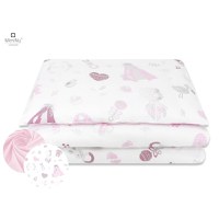 Set pentru bebelusi 6+1 piese MimiNu 120x60 cm Baby Shower Pink - 1